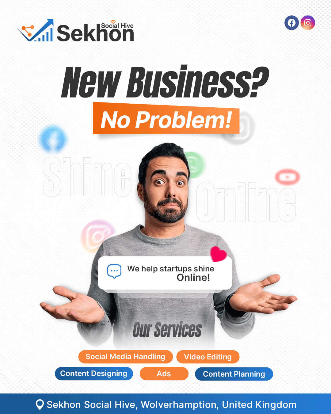 digital marketing social media posters