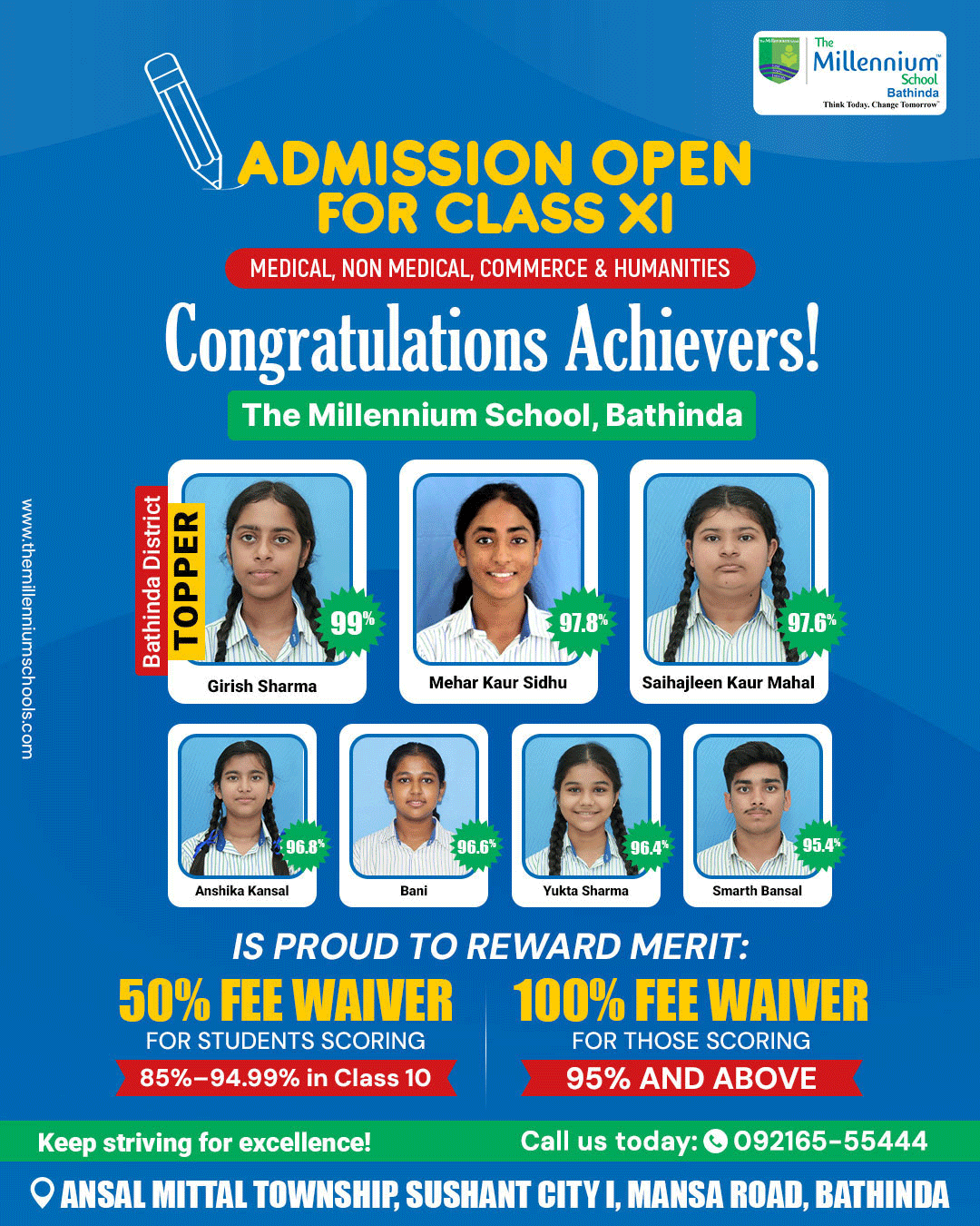 admission open social media post