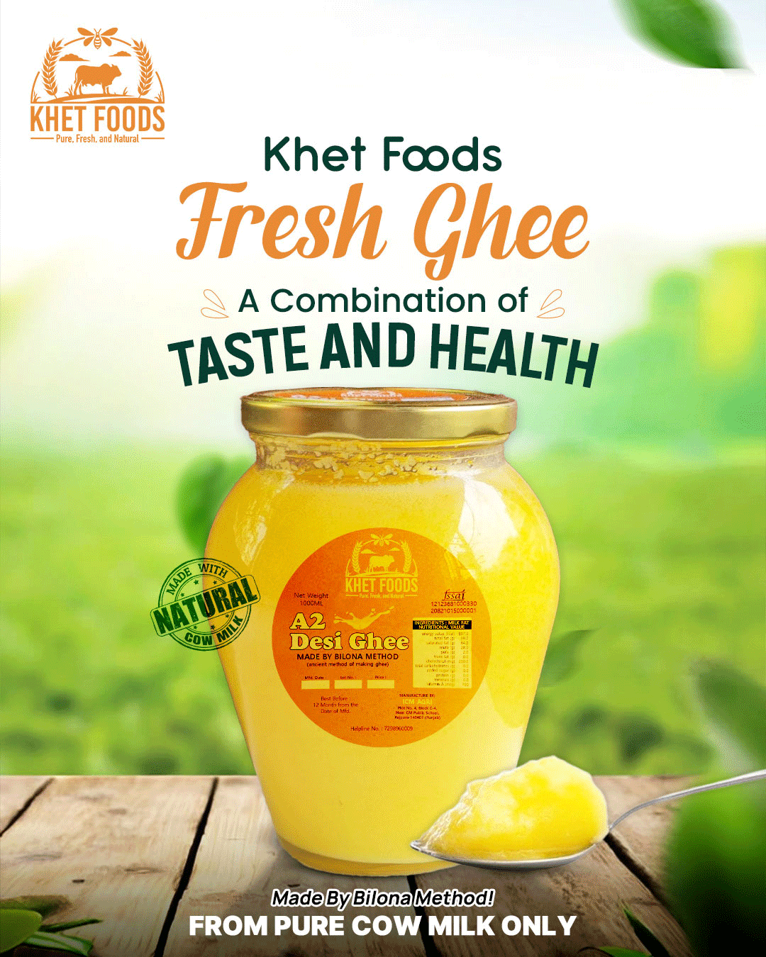 desi ghee social media post